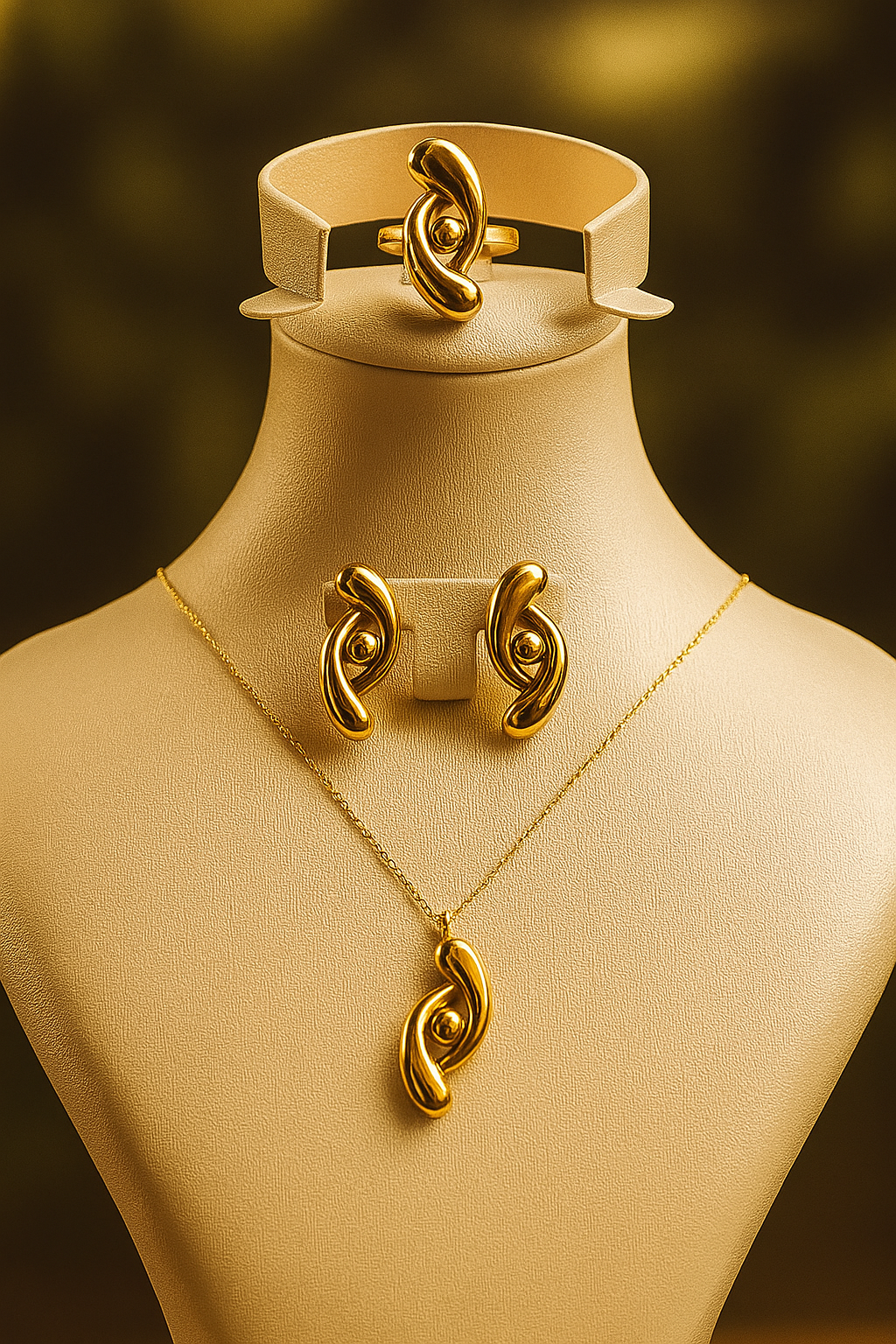 ✨طقم شنال الذهبي parure chanel ✨