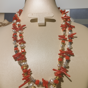 🌹 Corail et Lumière – قلادتان المرجان والضياء 🌹