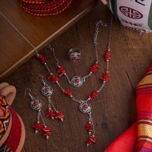 parure kabyle ⵣ  طقم امازيغي بلمرجان الحر  🪸